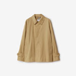 Burberry Short Gabardine Car Coat in Flax 80931311