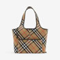 Burberry Small Check Tote in Sand 80946851 - thumb-3