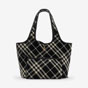 Burberry Small Check Tote in Black calico 80946861 - thumb-3