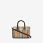 Burberry Mini Check Bowling Bag in Military 80975981 - thumb-3