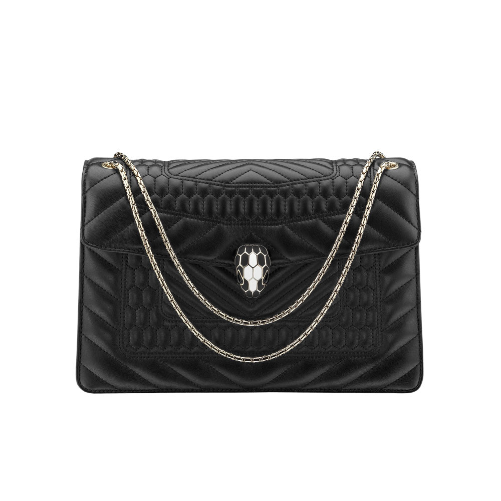 Bvlgari Flap cover bag Serpenti Forever featuring a quilted motif 281584