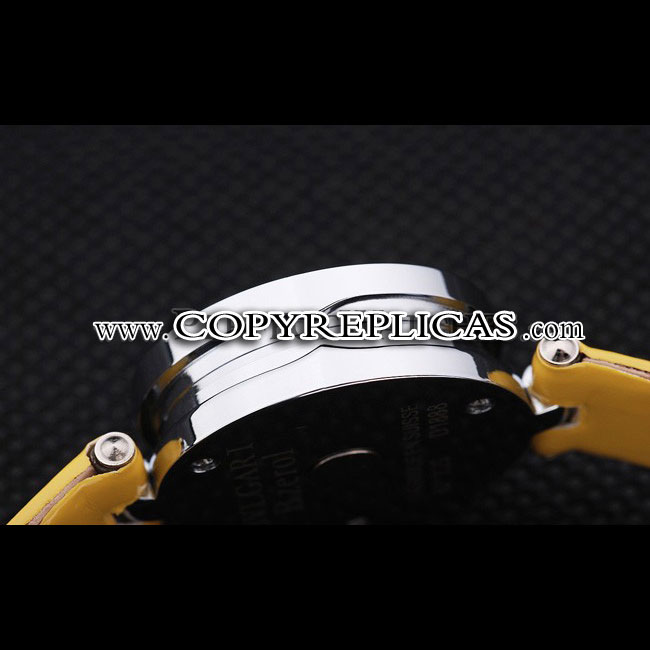Bvlgari B-ZERO1 25mm Yellow Dial Stainless Steel Case And Bezel Yellow Leather Bracelet BV5832 - Photo-2