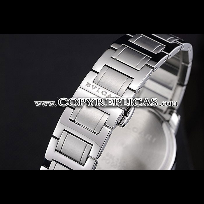 Bvlgari Solotempo Purple Dial Stainless Steel Case And Bracelet BV5841 - Photo-3