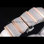 Bvlgari Lvcea White Dial Rose Gold Numerals Stainless Steel Case Two Tone Bracelet BV5817 - thumb-3