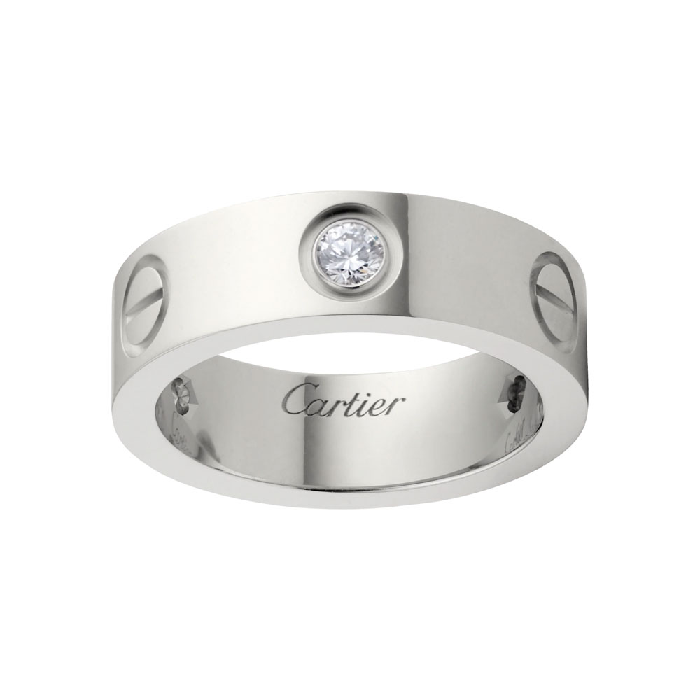 Cartier Love ring 3 diamonds B4032500