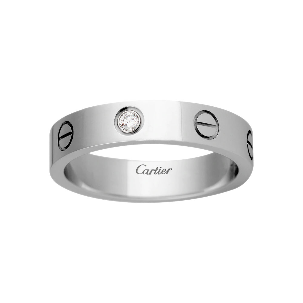 Cartier Love wedding band 1 diamond B4050500