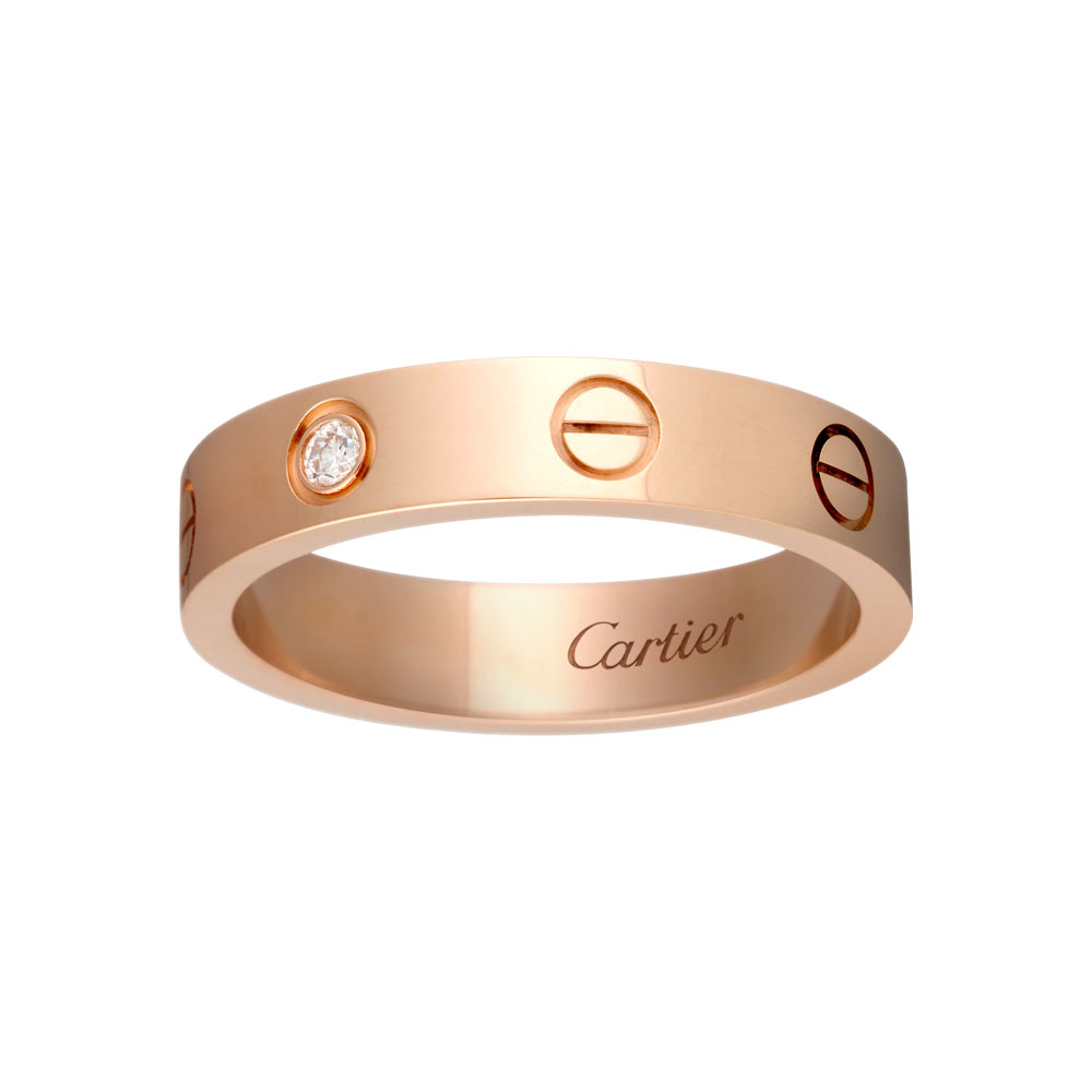 Cartier Love wedding band 1 diamond B4050700