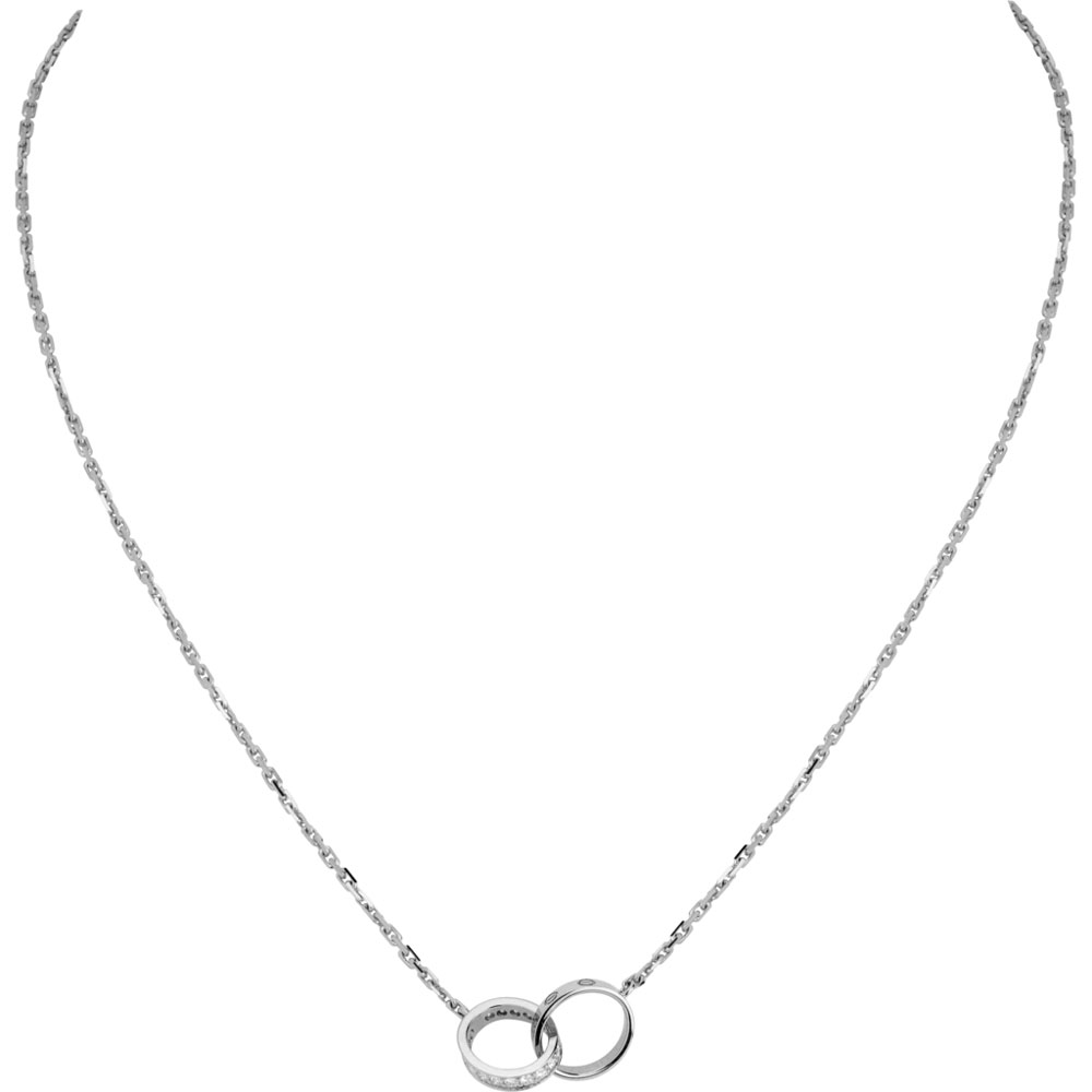 Cartier Love necklace diamonds B7013700