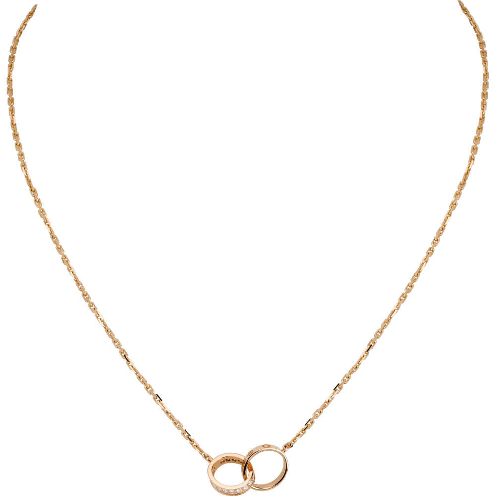 Cartier Love necklace diamonds B7013900