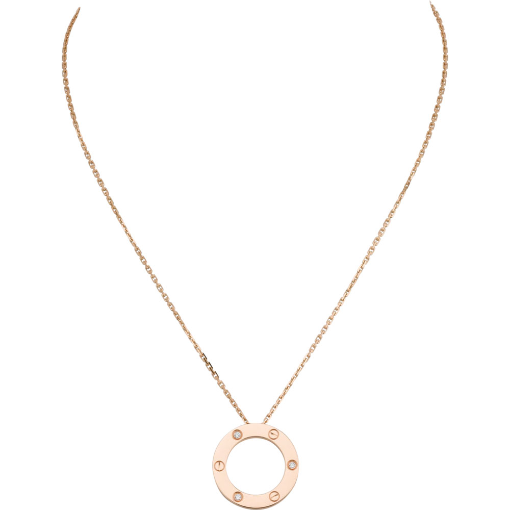 Cartier Love necklace 3 diamonds B7014700