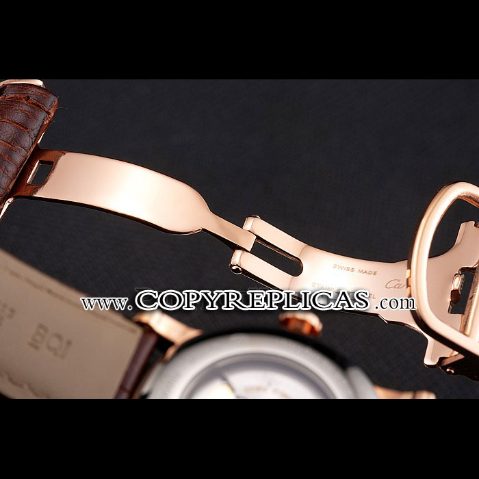 Swiss Cartier Ballon Bleu GMT Silver Dial Stainless Steel Case Two Tone Rose Gold Steel CTR5895 - Photo-4