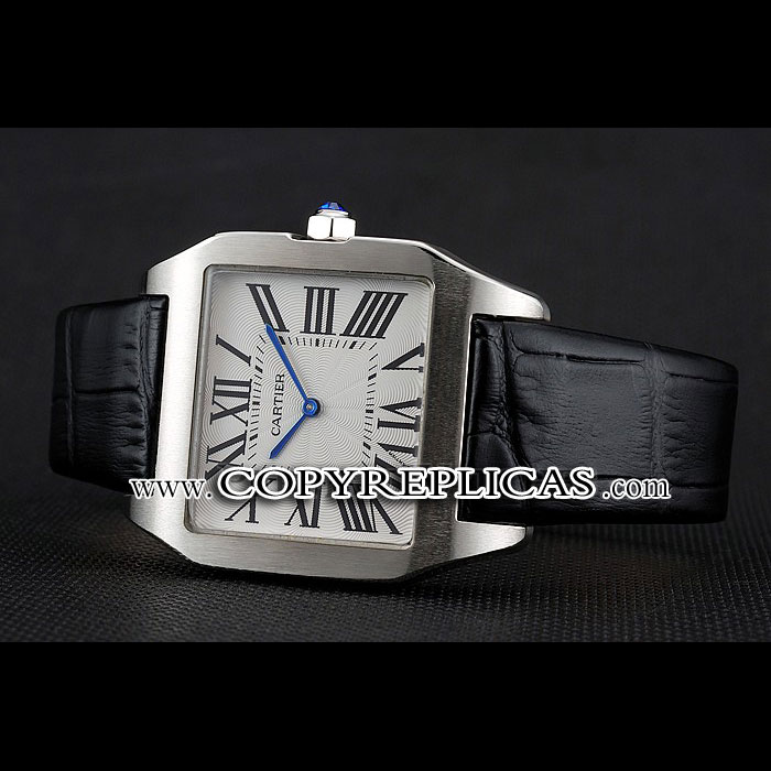 Cartier Santos 100 Polished Stainless Steel Bezel CTR6043 - Photo-2