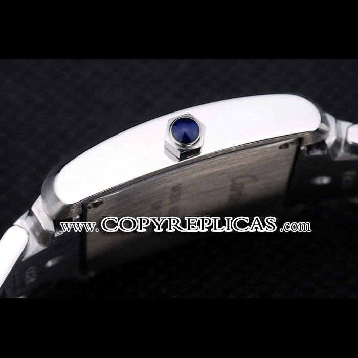 Cartier Tank Francaise 29mm White Dial Stainless Steel Case Two Tone Bracelet CTR6110 - Photo-3
