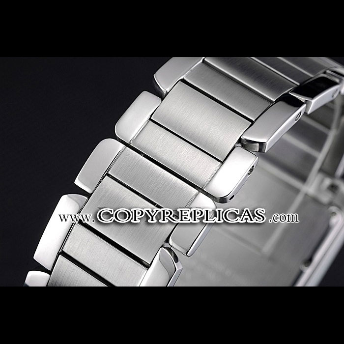 Cartier Tank MC White Dial Stainless Steel Case And Bracelet CTR6121 - Photo-3