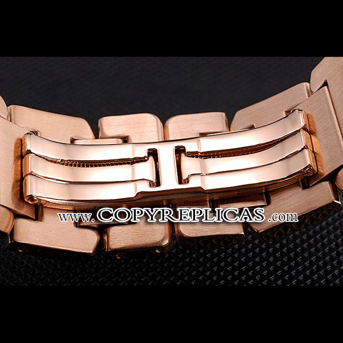 Cartier Tank MC Black Dial Rose Gold Case And Bracelet CTR6136 - Photo-4