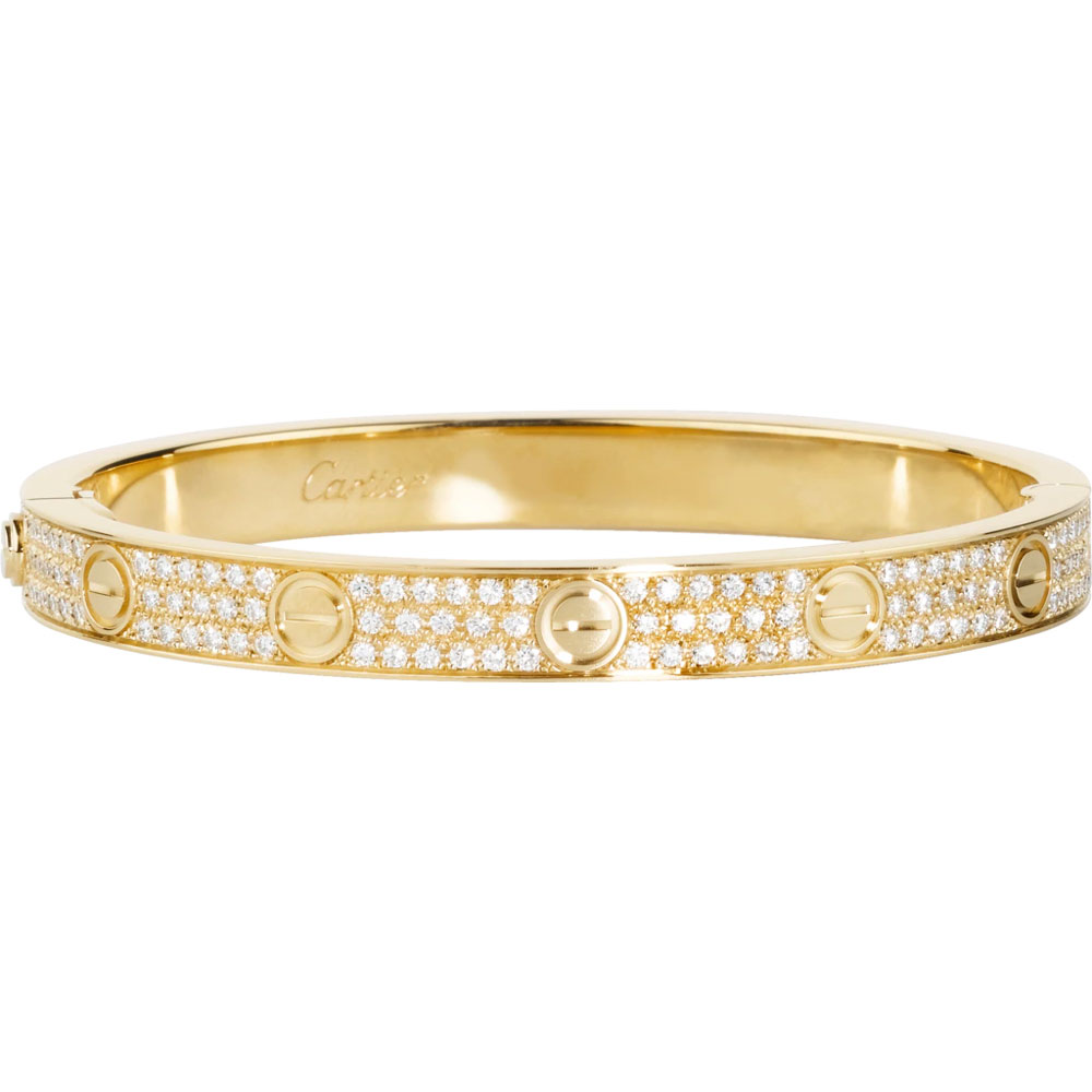 Cartier Love bracelet diamond paved N6035017