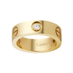 Cartier Love ring 3 diamonds B4032400
