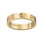 Cartier Love wedding band 1 diamond B4056100