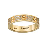 Cartier Love wedding band diamond paved B4083300