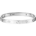 Cartier Love bracelet 4 diamonds B6035817