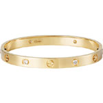Cartier Love bracelet 4 diamonds B6035917