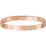Cartier Love bracelet 4 diamonds B6036017