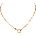 Cartier Love necklace 2 diamonds B7224509