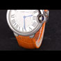 Cartier Ballon Bleu Silver Bezel with White Dial and Orange Leather Band CTR5875 - thumb-4
