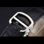 Swiss Cartier Ballon Bleu GMT Silver Dial Stainless Steel Case Black Leather Strap CTR5920 - thumb-3