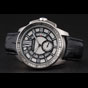 Cartier Calibre De Cartier Small Seconds Black And White Dial Stainless Steel Case Black Leather Strap CTR5934 - thumb-2