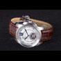 Cartier Calibre Flying Tourbillon White Dial Stainless Steel Case Brown Leather Bracelet CTR5935 - thumb-2