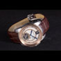 Cartier Calibre Flying Tourbillon White Dial Two Tone Case Brown Leather Bracelet CTR5937 - thumb-2