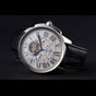 Cartier Calibre Tourbillon White Dial Stainless Steel Case Black Leather Strap CTR5940 - thumb-2