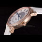 Cartier Moonphase Rose Gold Watch with White Leather Band ct254 CTR5942 - thumb-3