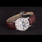 Cartier Moonphase Silver Watch with Brown Leather Band ct256 CTR5946 - thumb-2
