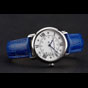 Cartier Ronde White Dial Diamond Hour Marks Stainless Steel Case Blue Leather Strap CTR5951 - thumb-2