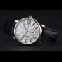 Cartier Ronde Second Time Zone White Dial Stainless Steel Case Black Leather Strap CTR5954 - thumb-2