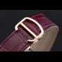 Cartier Ronde Louis Cartier White Dial Gold Case Purple Leather Strap CTR5955 - thumb-3