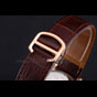 Cartier Ronde Second Time Zone White Dial Gold Case Brown Leather Strap CTR5961 - thumb-3