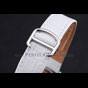 Cartier Ronde Second Time Zone White Dial Stainless Steel Diamonds White Leather Strap CTR5962 - thumb-3