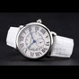 Cartier Ronde Louis Cartier White Dial Stainless Steel Case White Leather Strap CTR5969 - thumb-2