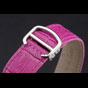 Cartier Ronde Louis Cartier White Dial Stainless Steel Case Fuchsia Leather Strap CTR5970 - thumb-3