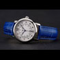 Cartier Ronde White Dial Diamond Hour Marks Stainless Steel Case Blue Leather Strap CTR5977 - thumb-2