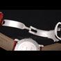 Cartier Ronde White Dial Diamond Bezel Stainless Steel Case Red Leather Strap CTR5979 - thumb-4