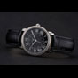 Cartier Ronde Black Dial Diamond Bezel Stainless Steel Case Black Leather Strap CTR5981 - thumb-2