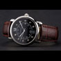 Cartier Ronde Solo Black Dial Diamond Hour Marks Stainless Steel Case Brown Strap CTR5983 - thumb-2