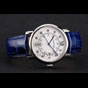 Cartier Ronde Solo White Dial Diamond Hour Marks Stainless Steel Case Blue Strap CTR5984 - thumb-2