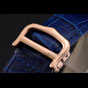 Cartier Ronde Solo Blue Dial Diamond Hour Marks Rose Gold Case Blue Leather Strap CTR5986 - thumb-3