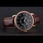Cartier Ronde Solo Black Dial Diamond Bezel Rose Gold Case Brown Leather Strap CTR5988 - thumb-2