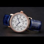 Cartier Ronde Solo White Dial Diamond Bezel Rose Gold Case Blue Leather Strap CTR5989 - thumb-2